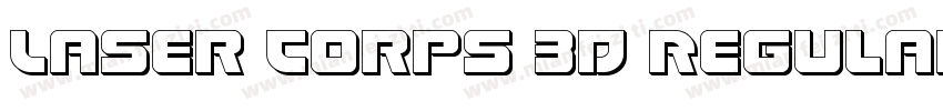 Laser Corps 3D Regular字体转换
